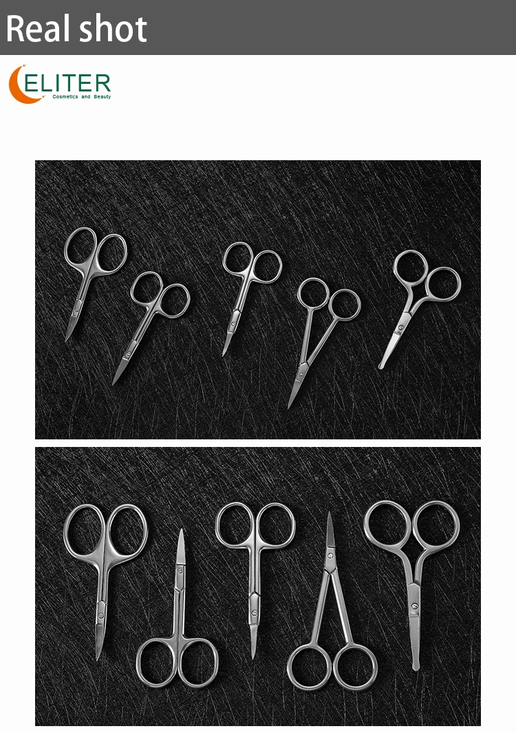 Eliter Hot Sell In Stock Stainless Steel Medical Nail Scissors Nail Scissors Russian Scissors Russian Cuticle
