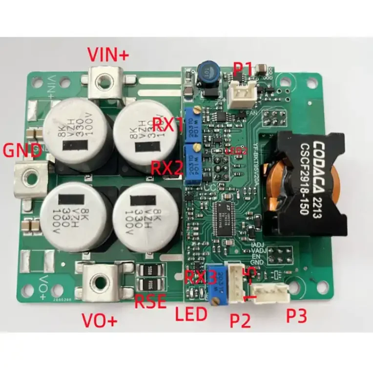 100V 20A DC-DC automatic Step Up Step Down power supply high-power mppt solar charge controller high efficiency