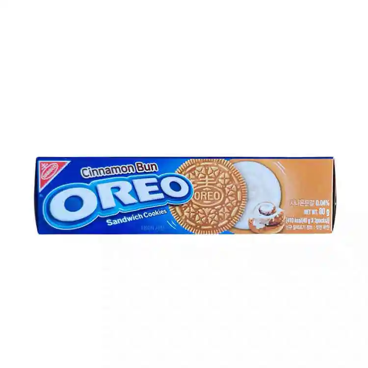 Korea Oreo Biscuits  Cinnamon Flavor Sandwich Wholesale Imported Exotic Snacks Cookies 100g