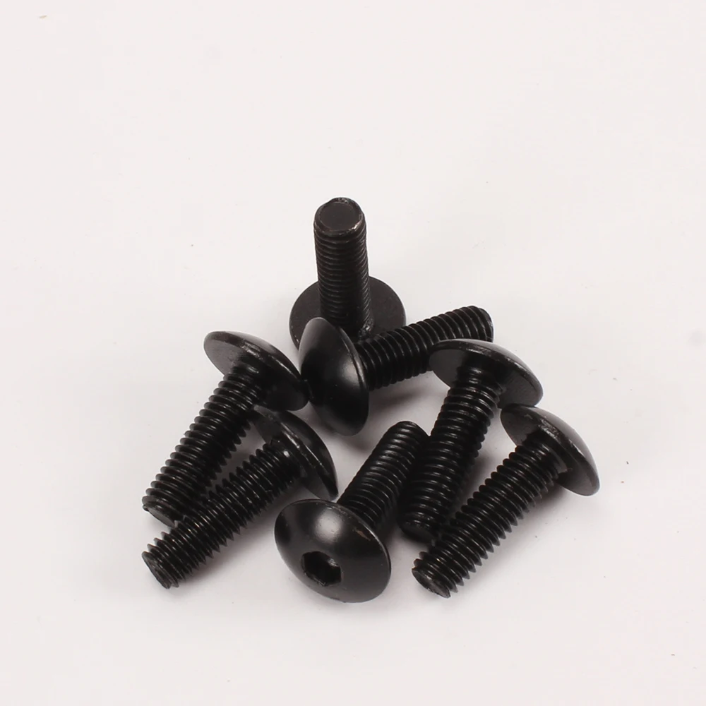 High Strength 8.8 10.9 Grade Half Black Round Head Hexagon Screw Mushroom Head Bolt M6 M8 M10 M12 M16 For Industrial