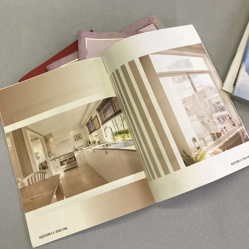 Custom Logo CMYK Business Garment Paper Magazine Mini Manual Photo Flip Book Booklet Flyer Brochure Catalog Printing Service