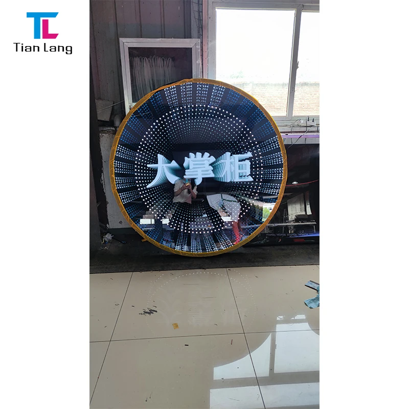 Melaleuca Mirror Abyss Mirror Making with Low Price Neon Night Light for Bar Background Wall Decoration