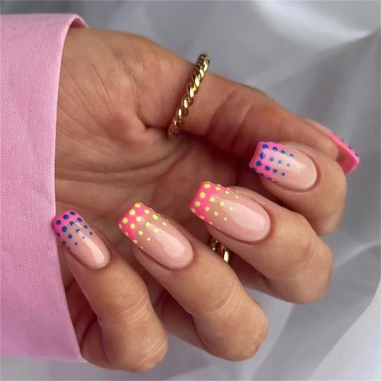 Vivid Handmade Press Gel Color For Navy Blue Nails Gold