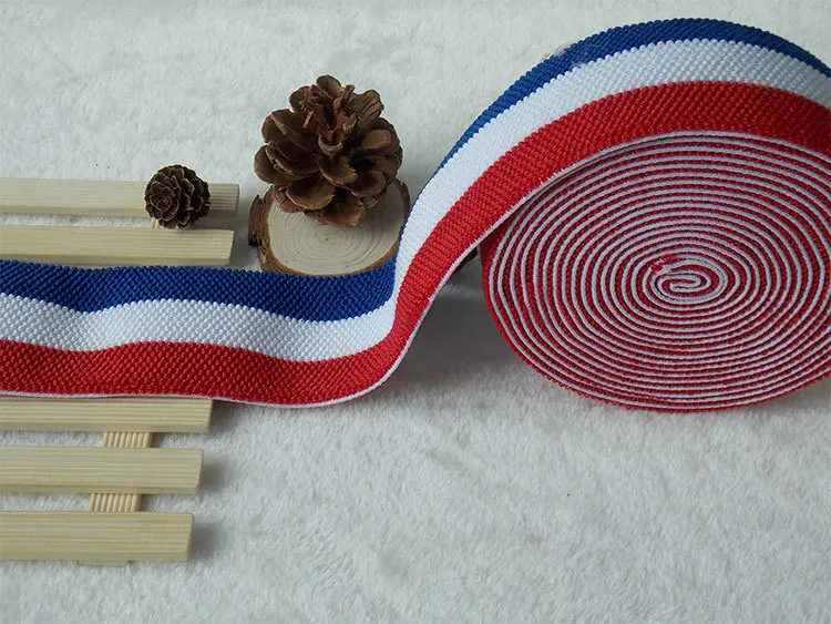 Custom Stripe Elastic Bands Clothing Bags Trousers Rubber Band Soft Belt Tension Elastic Webbing DIY Sewing Accessories