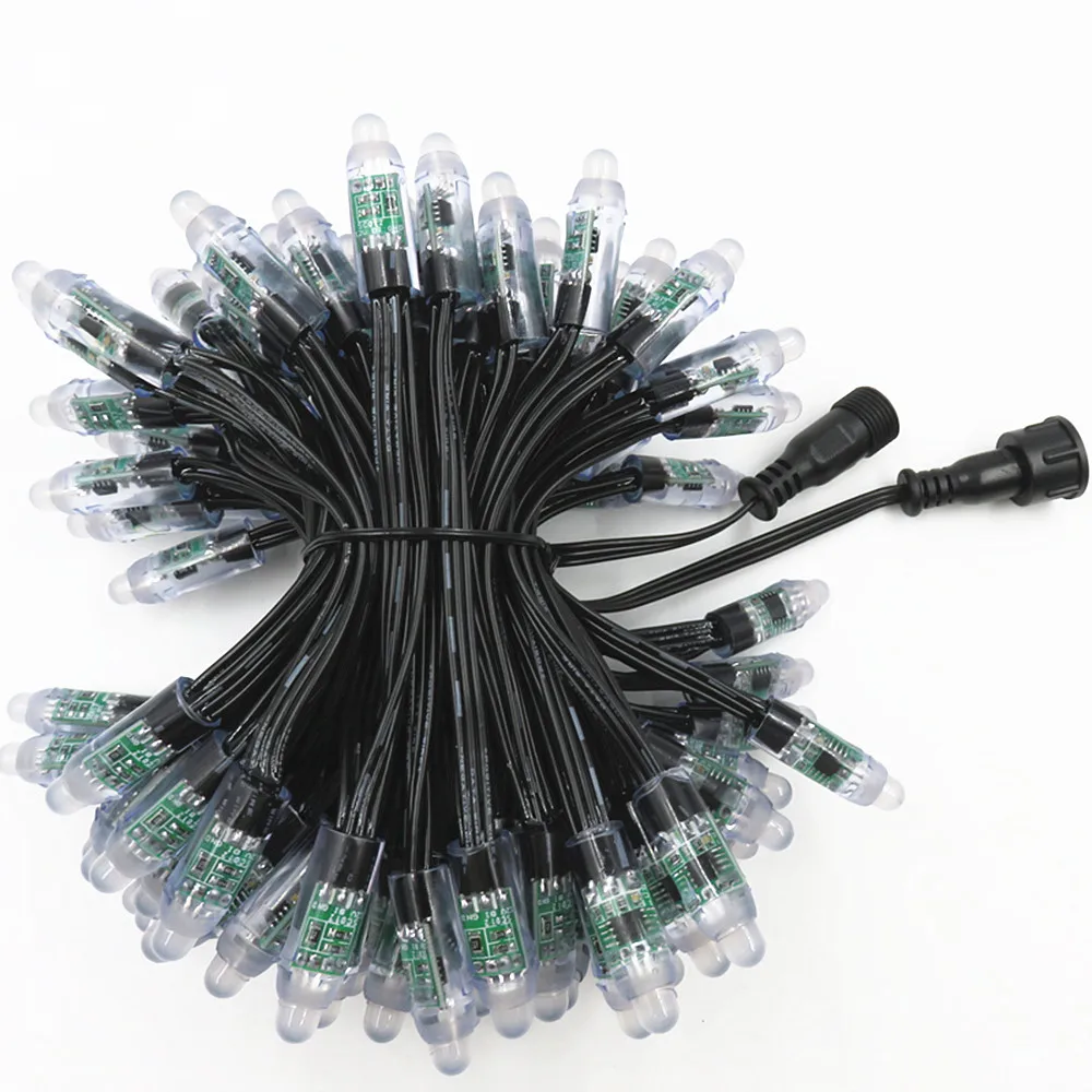 DC12V Ws2811 Водонепроницаемая светодиодная Пиксельная Rgb-гирлянда с цифровым