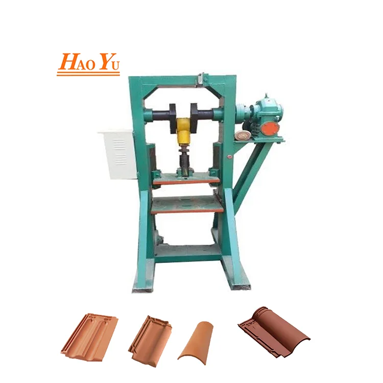 Automatic Cement Tile Press Clay Making Machine Roof Tile Press Small Business Clay Brick Making Machine
