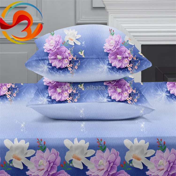 Manufacturer Wholesale Cheap Children Luxury Design Sheet Sets Bright Colour Bed Linen Ropa de cama