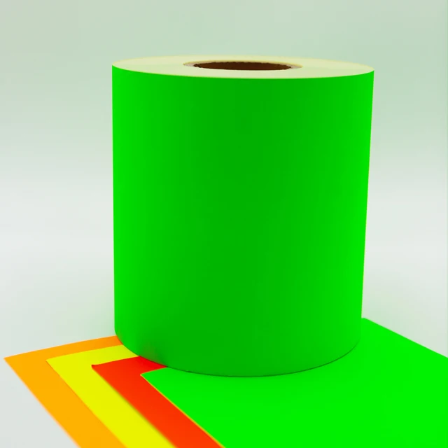 Factory price Wholesale Self Adhesive Label Paper Factory sticker custom Size Fluorescent Color Silicone Label Sticker