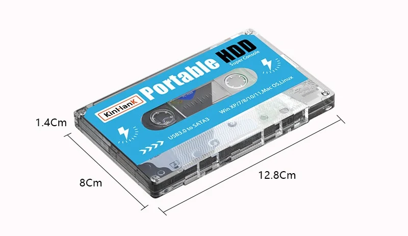 2TB 500G HDD Portable External Hard Drive Disk With 110000+ Retro Games PS Gaming Card for Computer Laptop