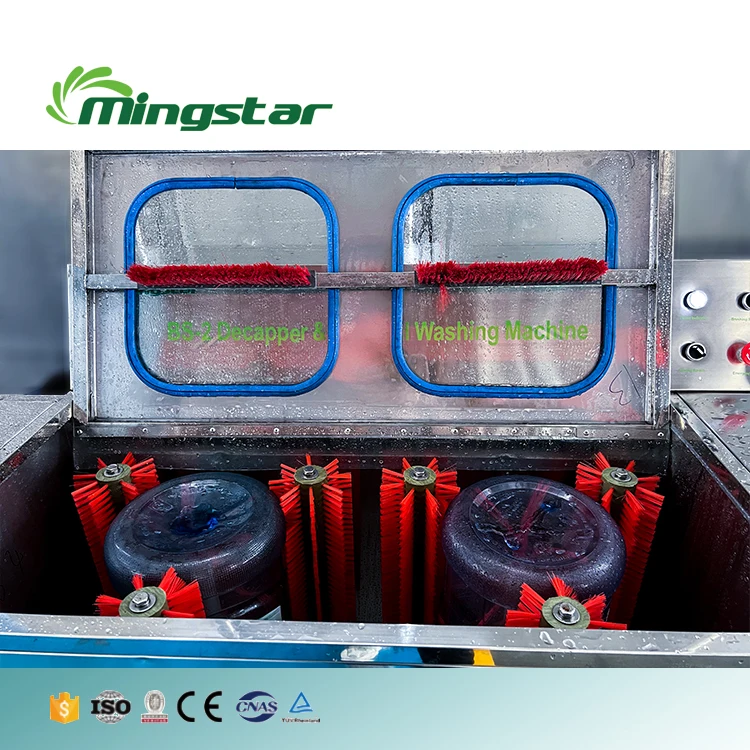 semi automatic 5 gallon bottle barrel washing machine brush washing machine