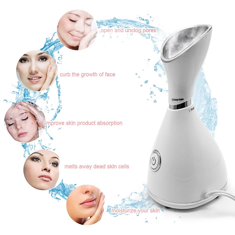 
2021 Hot Selling Wholesale Professional Mini Portable Home Face Steamer Electric Nano Mister Ionic Beauty SPA Hot Facial Steamer 