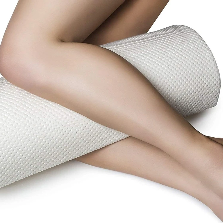 Hot Sale Leg Rest Cylinder Memory Foam Half Moon Shape Bolster Pillow Travel Foot Wedge Footrest Pillow