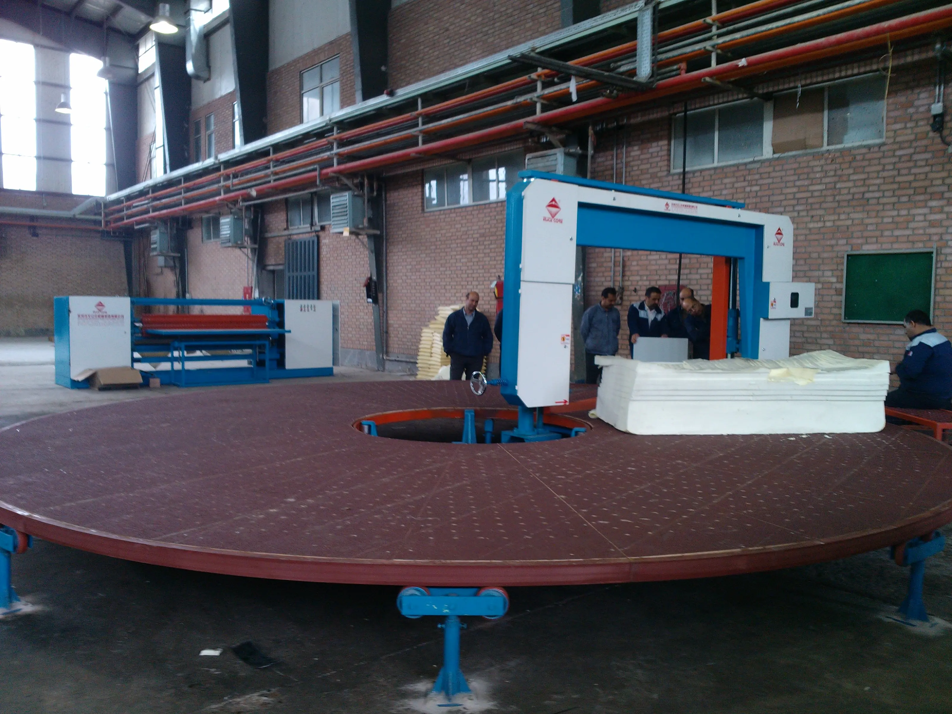 ECMT-107 108 108B automatic horizontal Carrousel Foam Splitting Machine with Vacuum