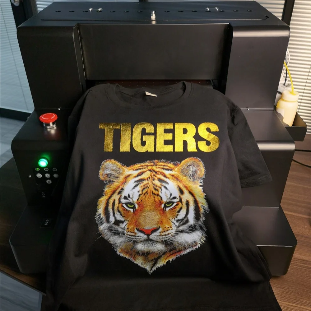 new update DTG DTF printer in one printer with golden color