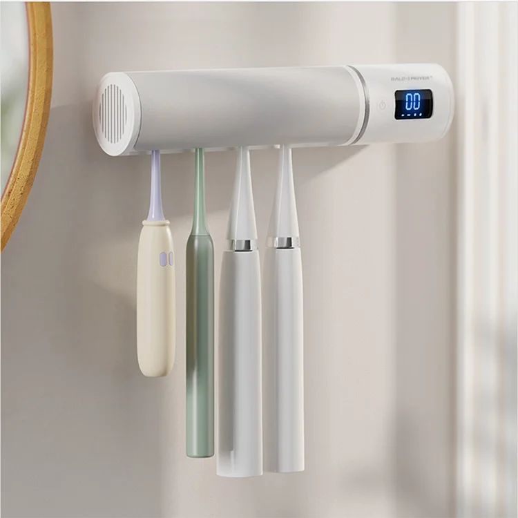 New Multi-functional Bathroom Wall Mounted toothbrush holder uv light electric sterilizer automatic smart toothbrush Sterilizer