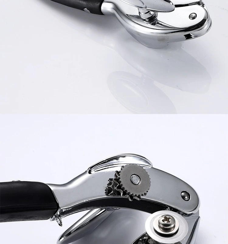 wholesale customized kitchen tools zinc alloy manual can opener with non-silp handle BPA free high quality household tin opener