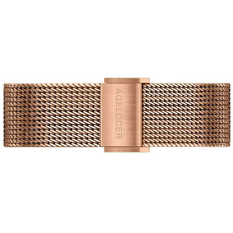 
AGELOCER Original Watchband 20mm Milanese Fashion Stainless steel mesh watch strap 316L Stainless Steel Wrist Watch Band Strap 