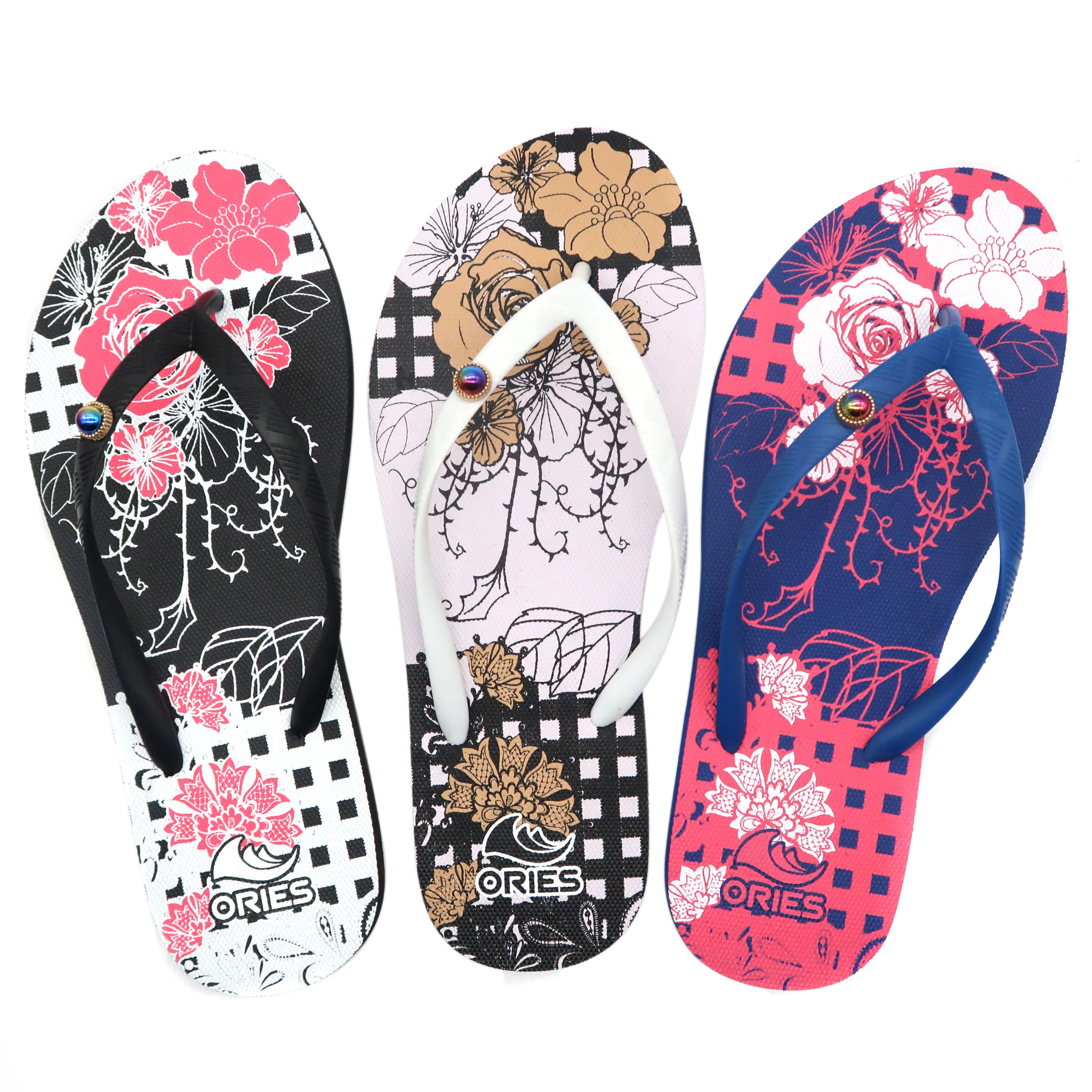 Wholesale Cheap Rubber Women Flip Flops Summer Beach Slipper Sublimation Flip Flop blanks Custom LOGO