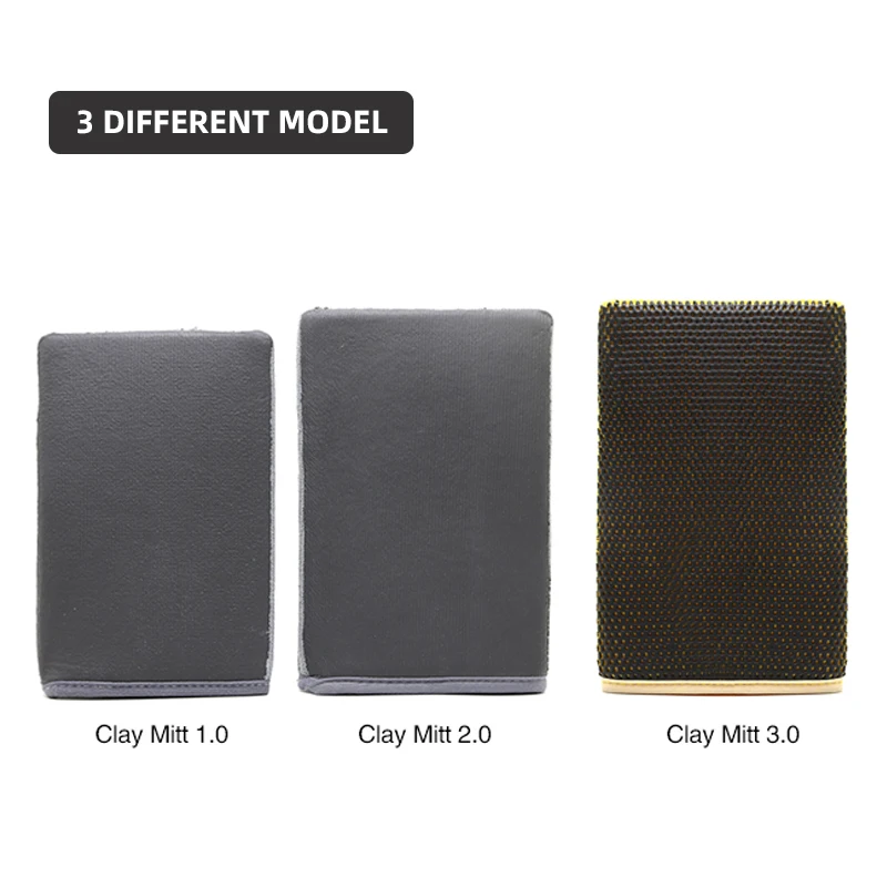 Car Washing Magic Clay Mitt Sponge Car Paint Scratch Remover Clay Bar Detailing Wash Mitt Grade 1.0-Grey