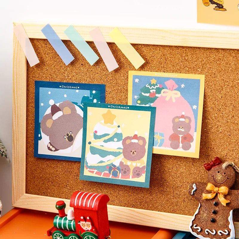 50sheets size 80*80mm writing paper memo pads animal sticky notes office and school supplies