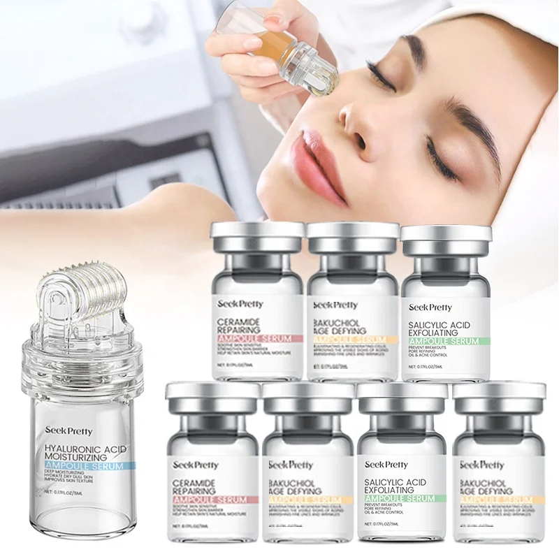 Professional Peptide Stem Cell Ampoule Microinfusion System Meso Mesotherapy Microneedling Serum Hydra Microneedling Stamp Serum
