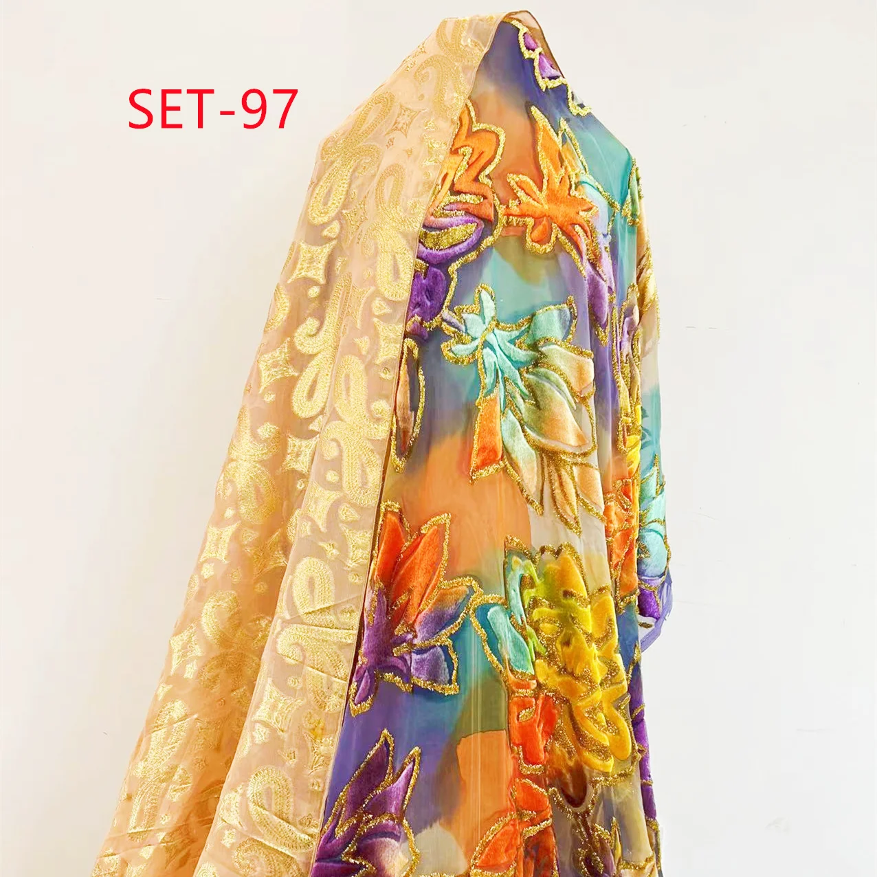 Комплекты Somalian Dirac & Garbasa готовый к отправке лучшее качество металлический шелк люрекс ткань