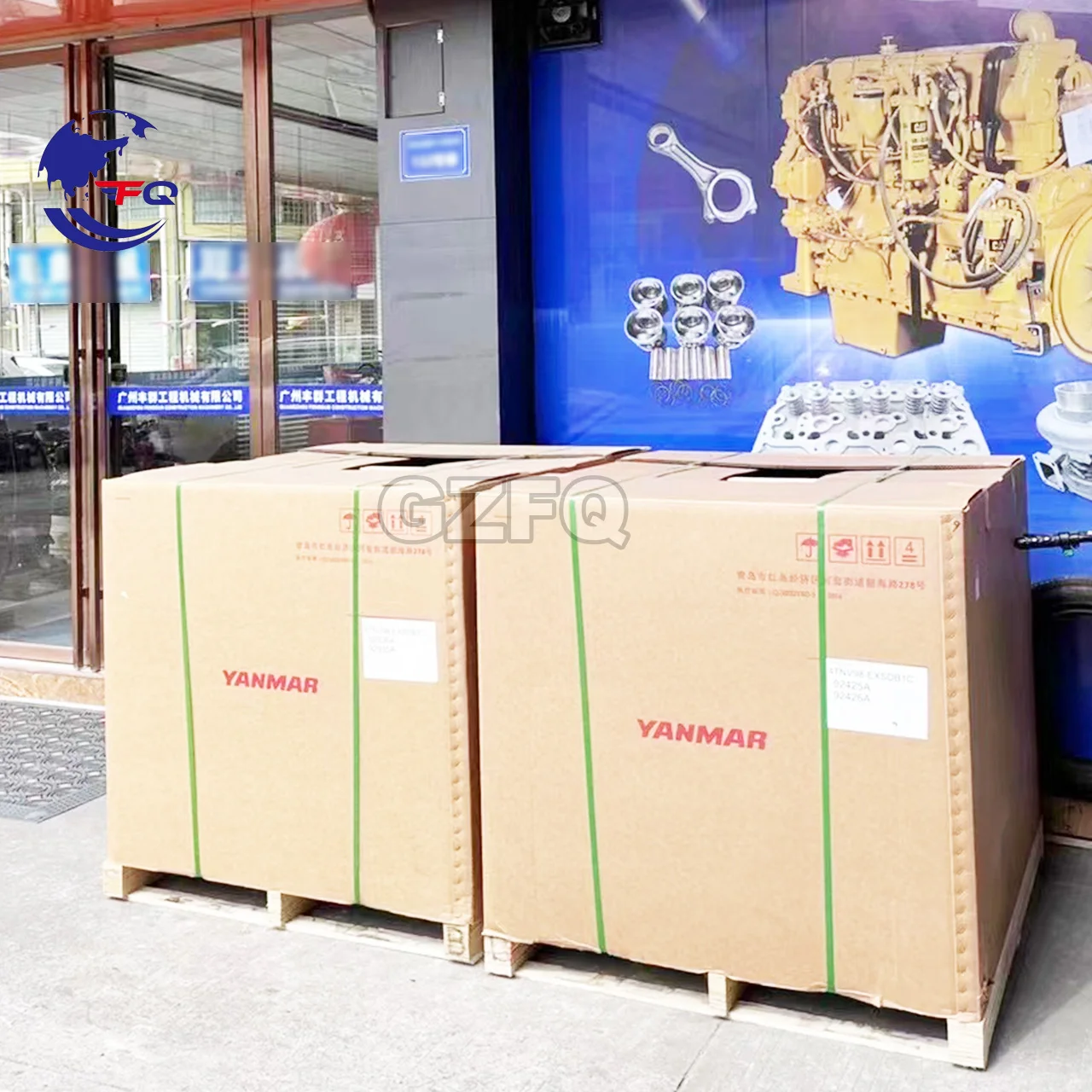 Двигатель экскаватора Yanmar 4TNV98 в сборе
