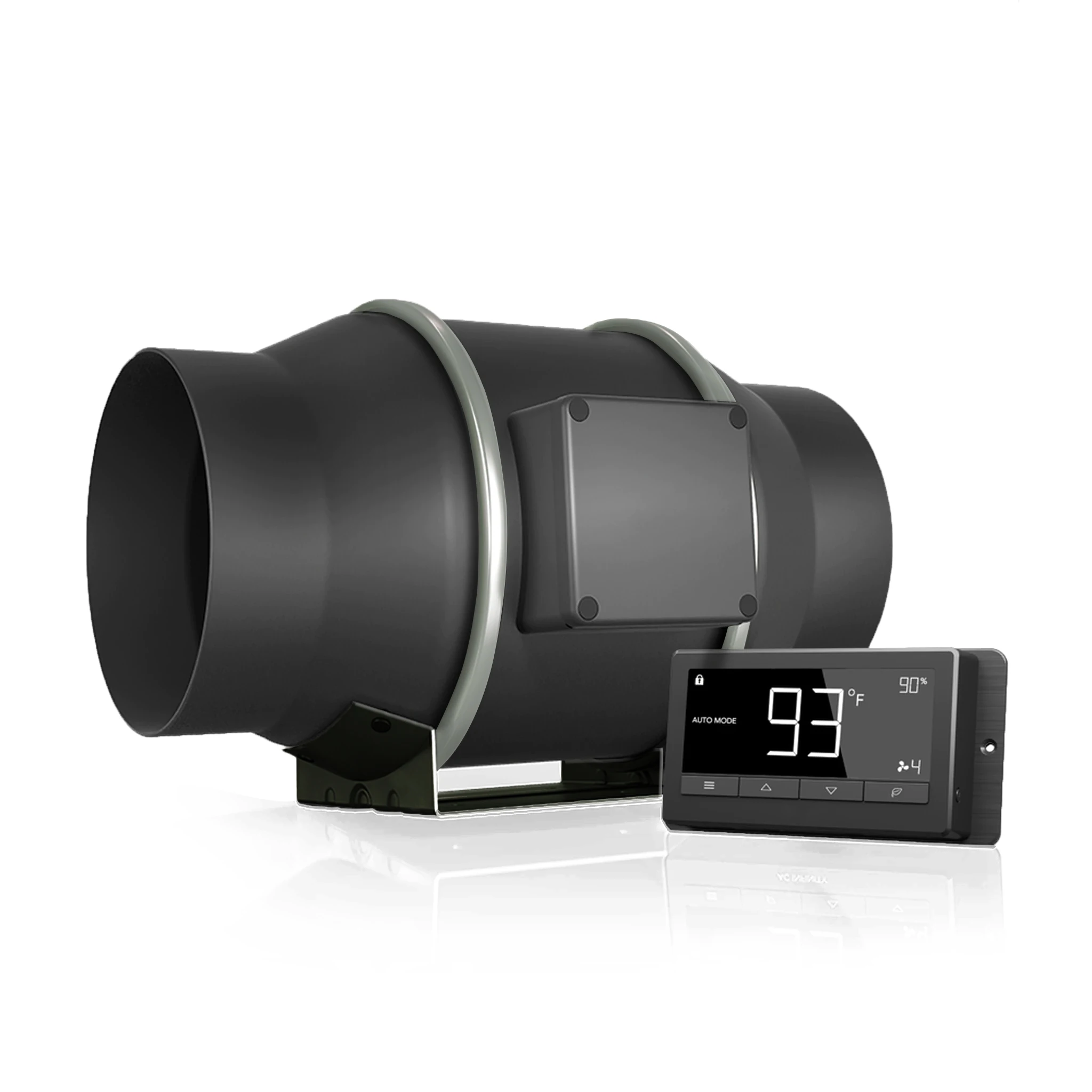 HongYi 4' 6' 8' Silent Inline Duct Plastic Fan for Plant Grow air Filter Factory Supply Quiet