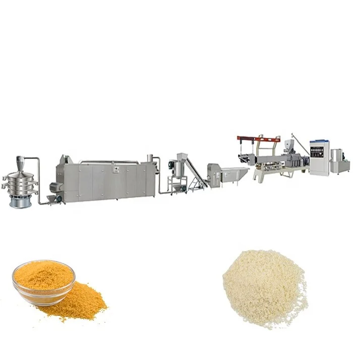 Commercial panko  production line Big capacity Fully automatic  bread crumb processing machine