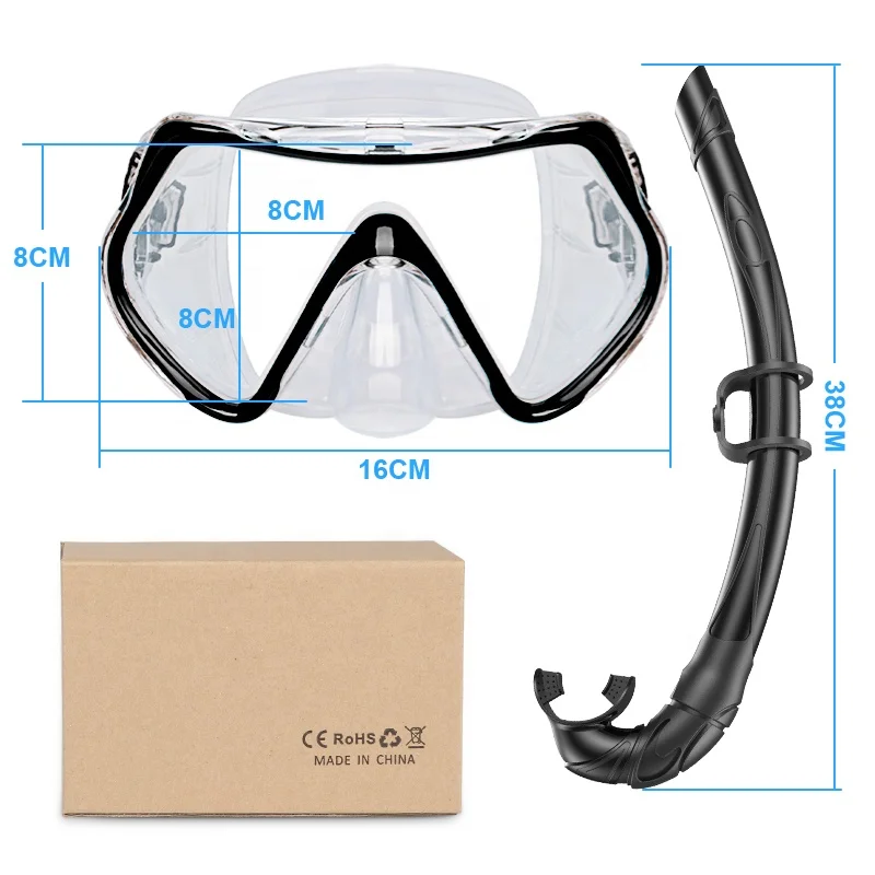 SKTIC Oem Foldable Silicone Snorkel Set Scuba Diving Equipment Wet Snorkeling Set Diving Mask Snorkel With Fashion Design