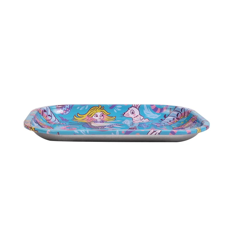 Serving Tray Restaurant Metal Breakfast Roll Serving Tray Factory Low Price