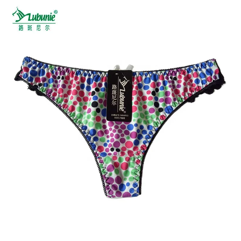 LUBUNIE China wholesale anti-bacterial elegant lace women mature g-string