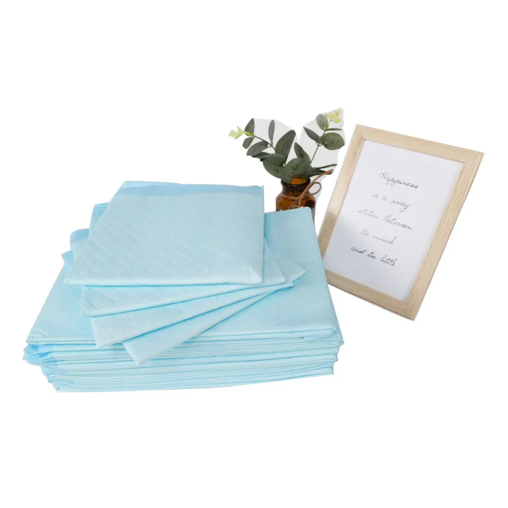 
Custom super absorbent PE bottom waterproof incontinence pads adults underpad sheets desechable 