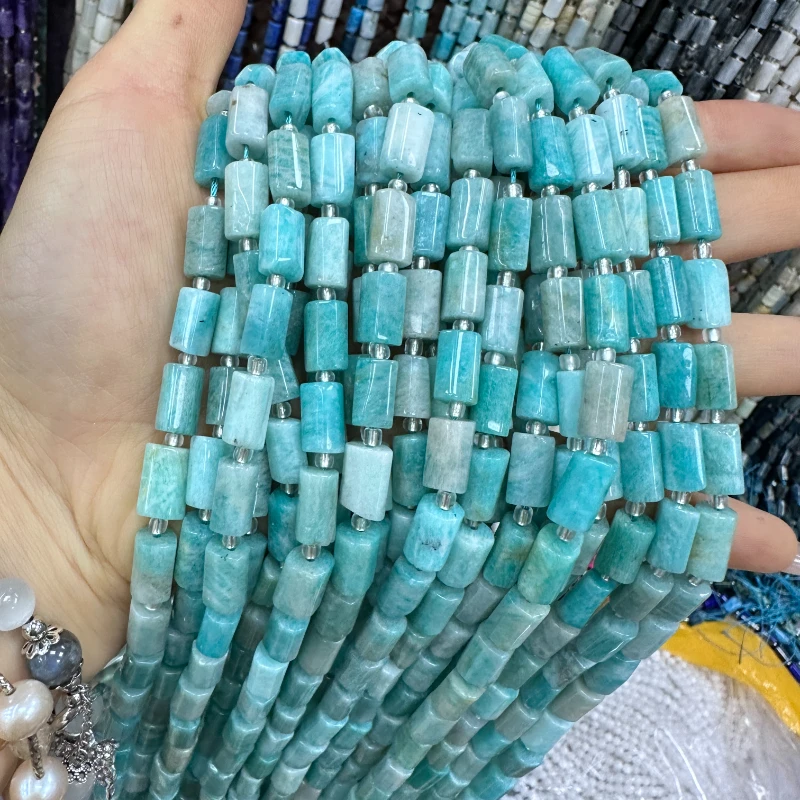 8*11mm Natrual Crystal Sectional Round Tube Loose Bead Diy For Jewelry Bracelet Necklace Making For Women And Men