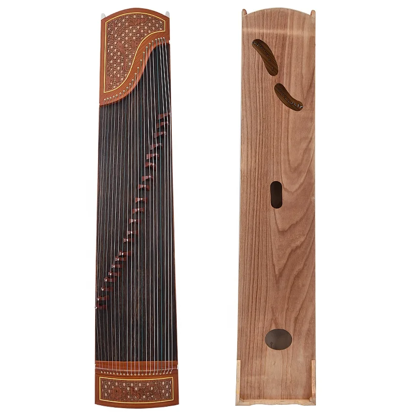 Traditional Guzheng Chinese Yangzhou 21 Strings Zither Musical