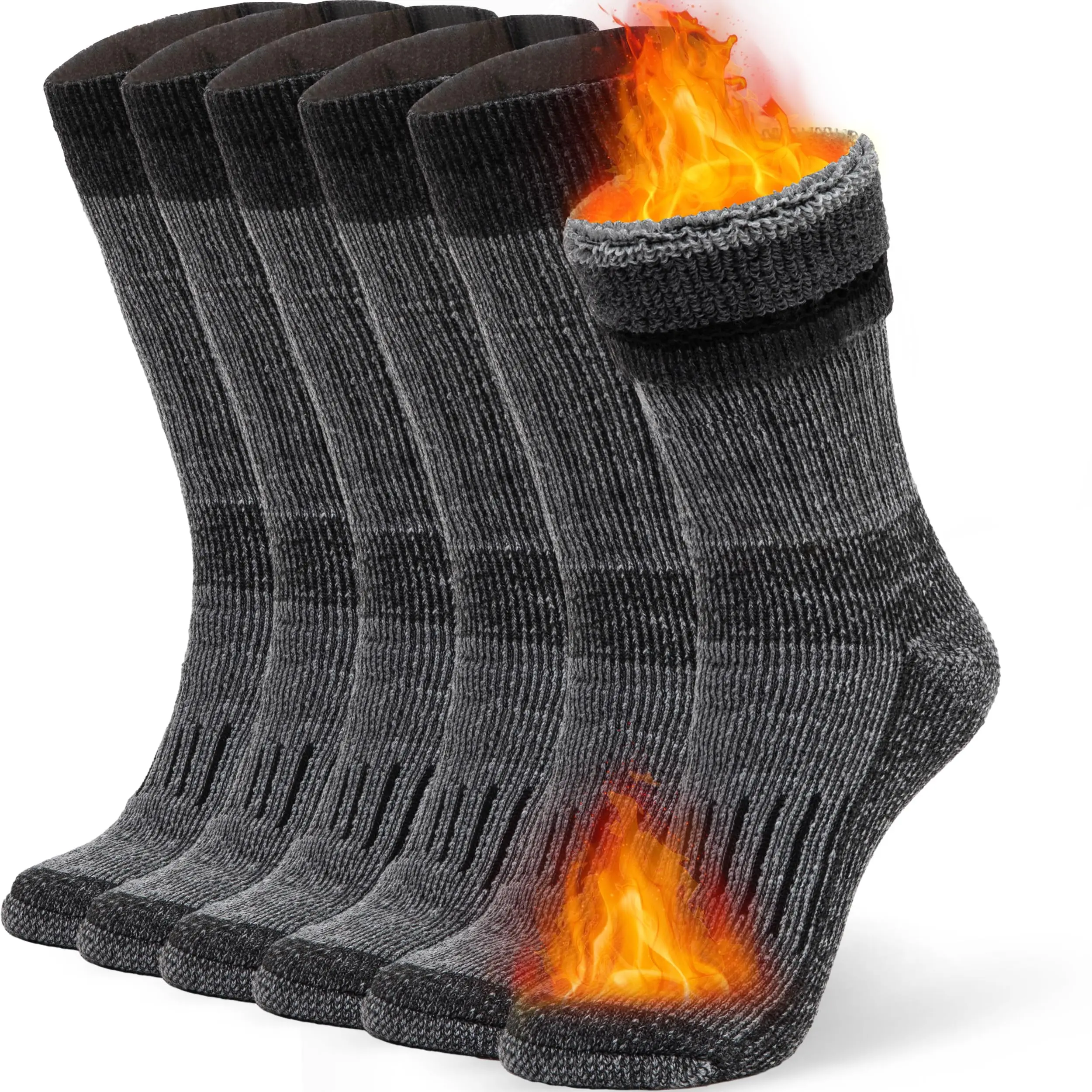 Factory Hiking Ski Socks Merino Wool Socks Men Thick Crew Cashmere Thick Merino Wool Socks