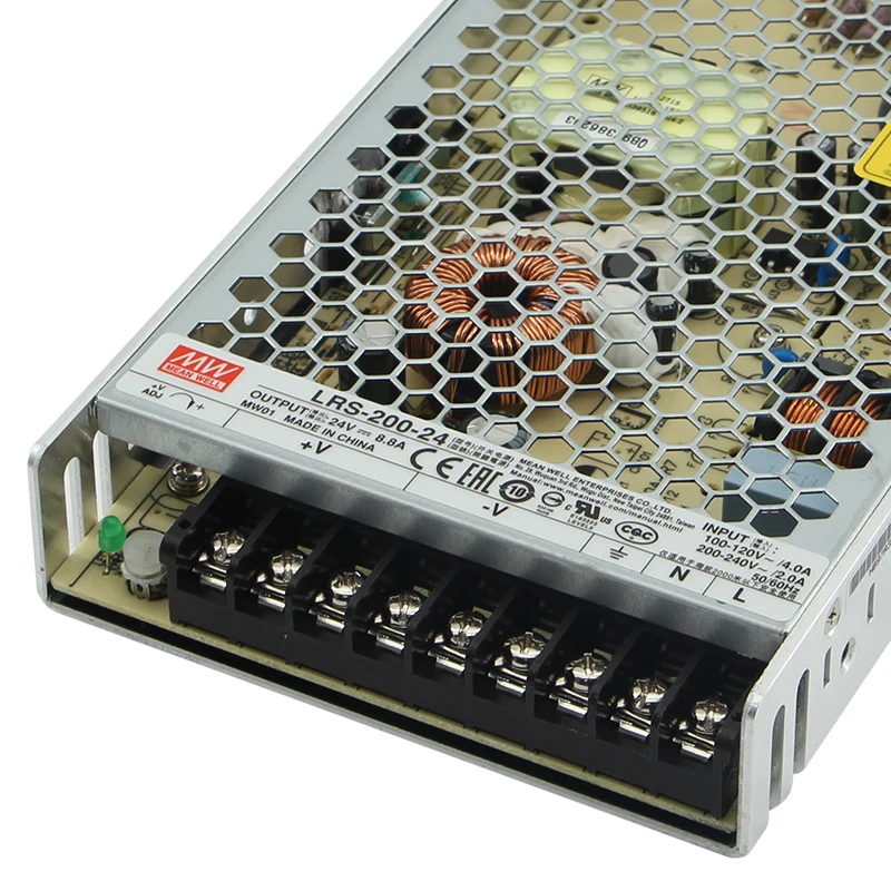 Meanwell LRS-200-24 200 Вт импульсный источник питания 230V преобразователь переменного тока в постоянный 8.8A СИД полосные осветители для поставки оборудования