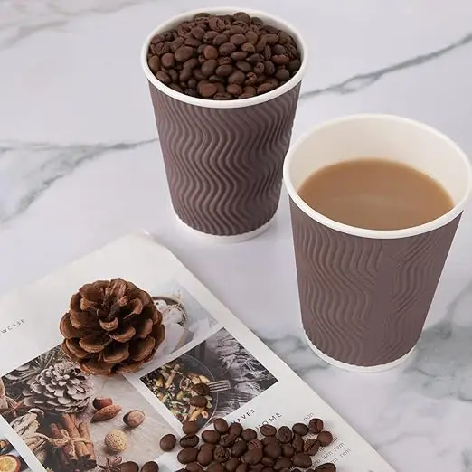 corrugated milka tea coffee paper cup Custom Logofully automatic disposable yogurt paper cup produce