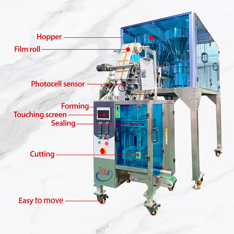 Automatic sachet packing machine with printer to print on sachet