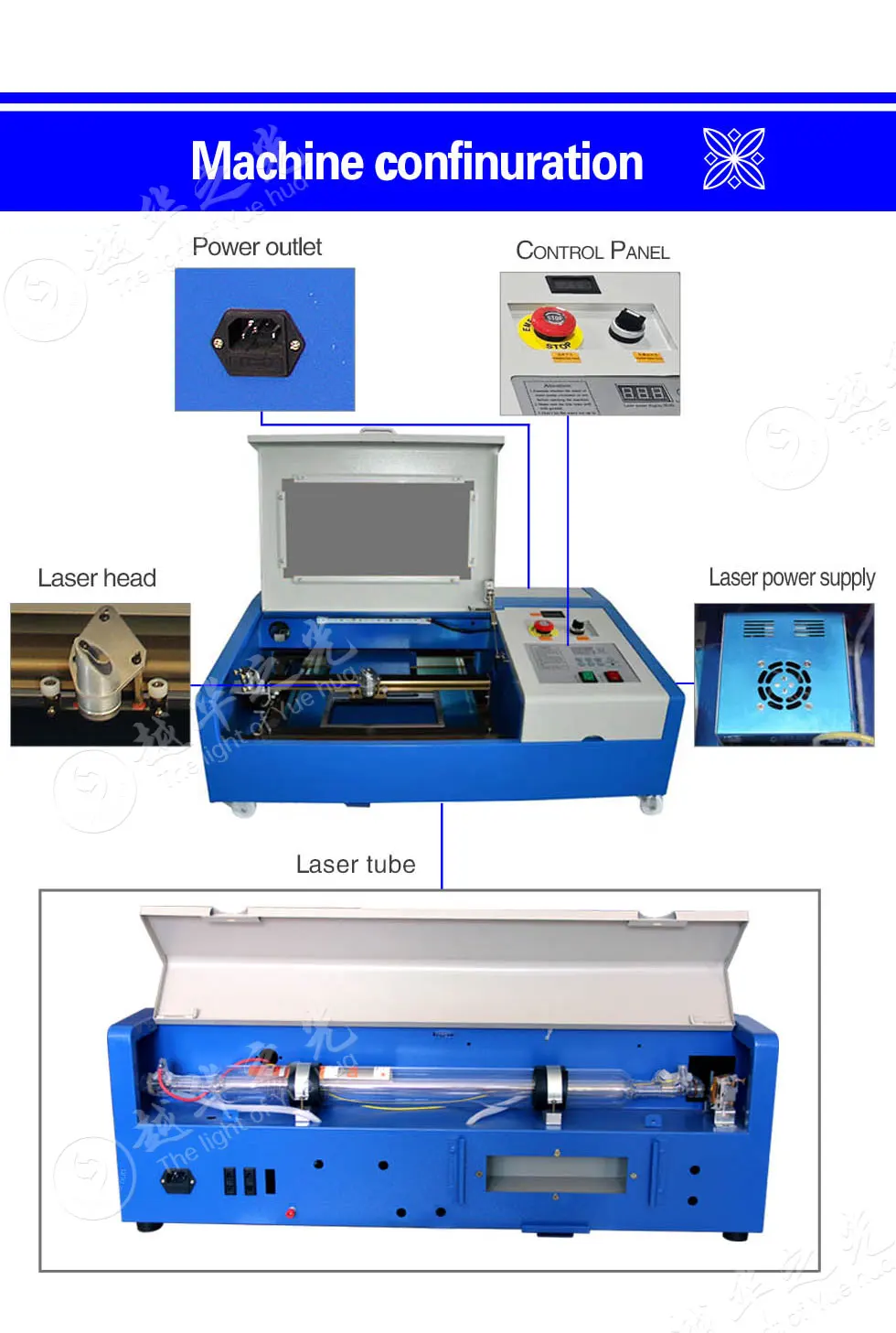 Mini Desktop 3020  40w Engraver Engraving Cutting Machine Cutter 300x200mm