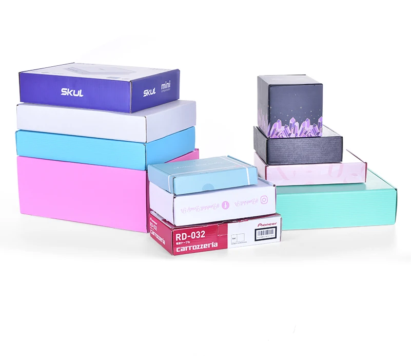 custom packaging boxes with logo cardboard boxes for wholesale diverse size corrugated bulk shipping boxes