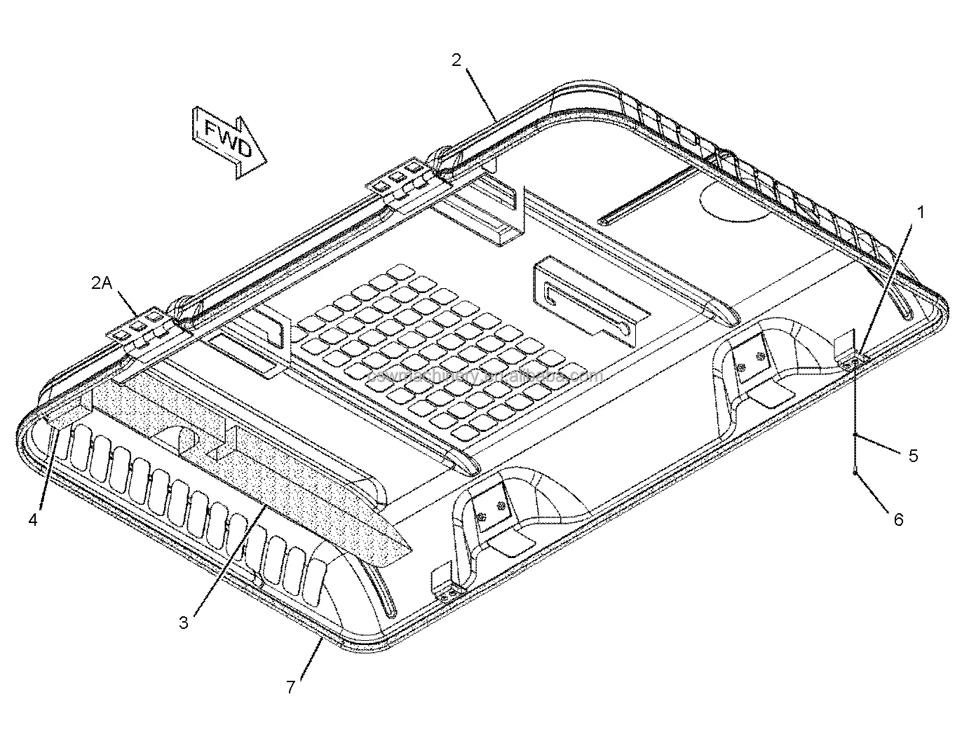 Excavator Spare Parts CAT 320D Engine Hood Cover 262-2287