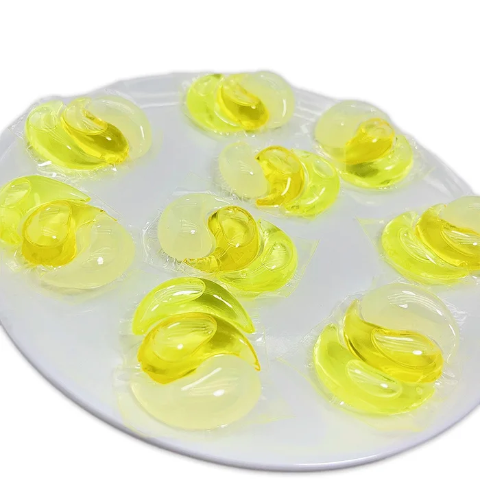 Wholesale  Pva Liquid Water Soluble Film 3 In 1 Capsule Laundry Detergent Clear Laundry Detergent Capsules Pods Storage Hotel