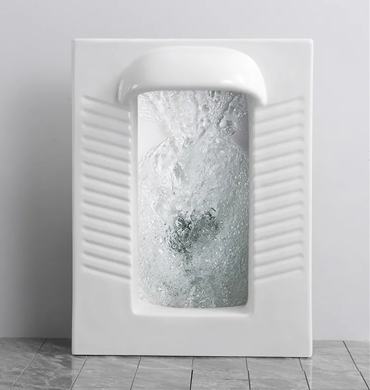 China factory ceramic squatting toilet with flush