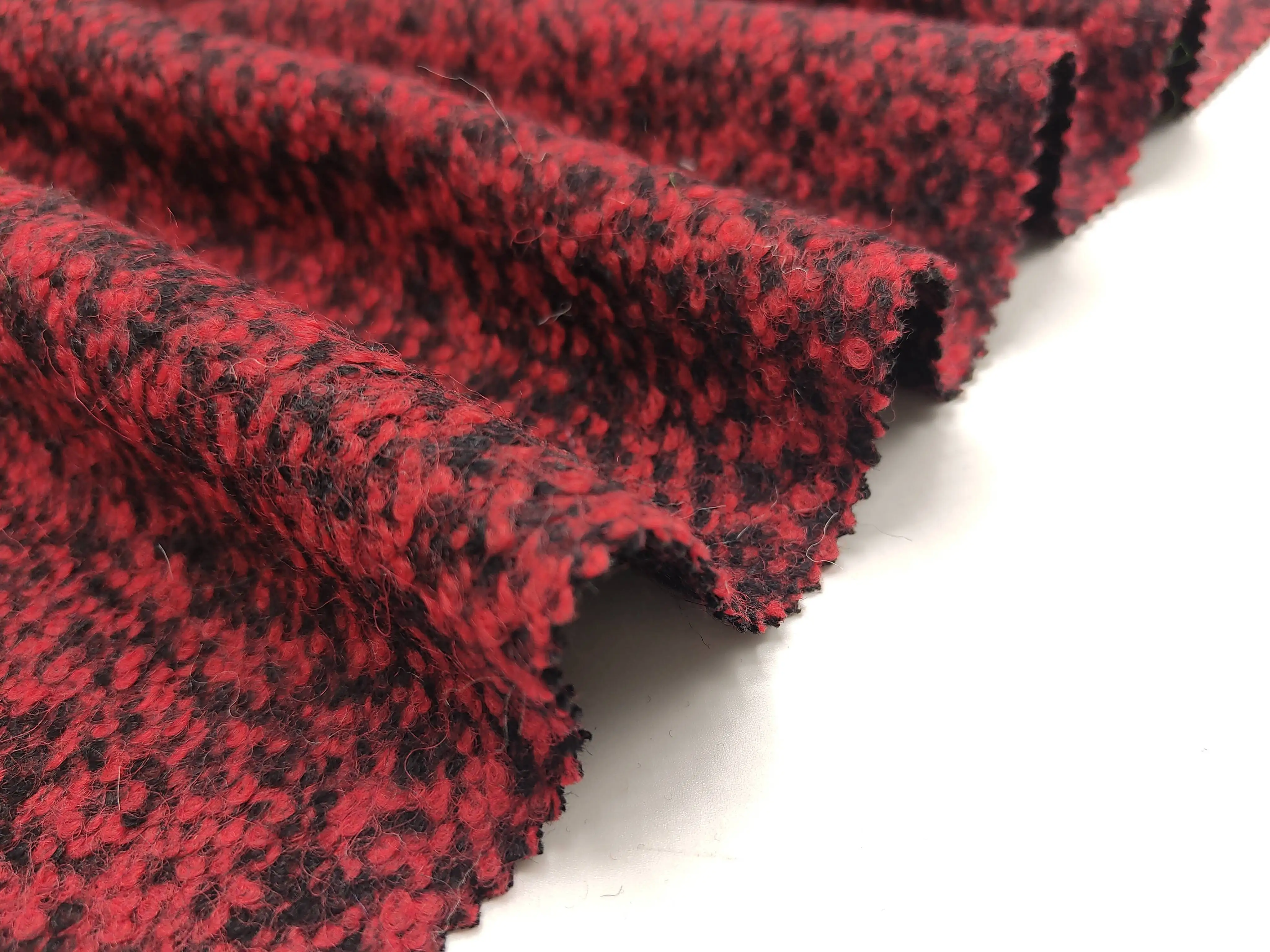 Inexpensive In Stock 40% Wool 60% Polyester Melton Wool Suit Fabric For Beautiful Overcoat