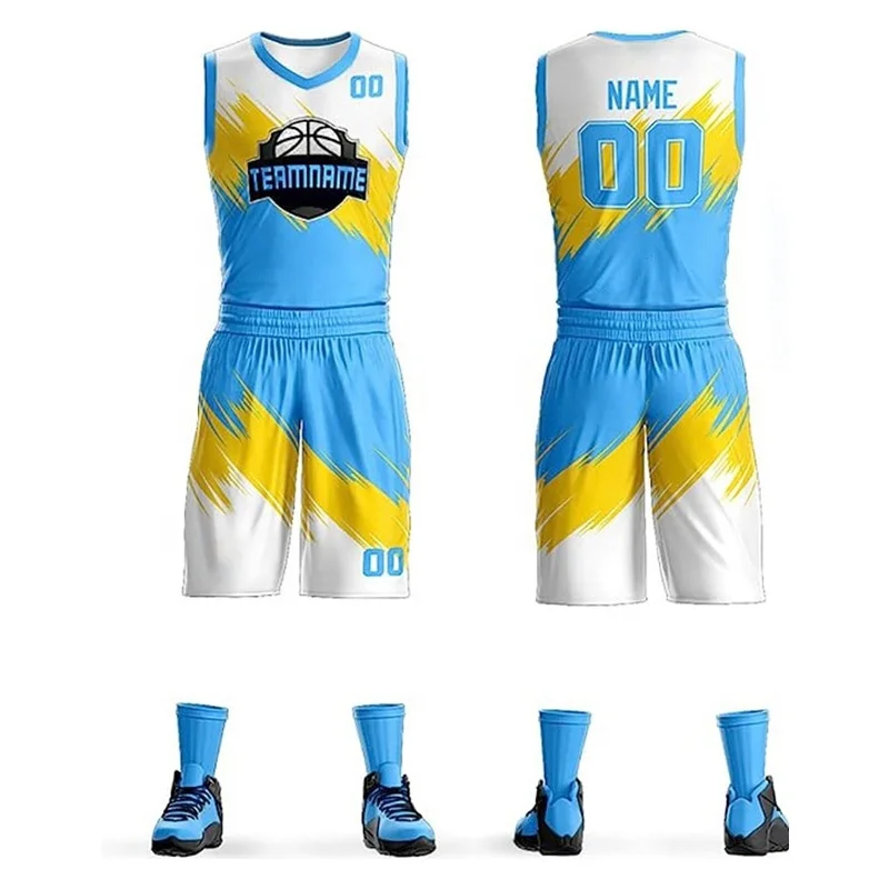 Hot sale stylish basketball jersey design blue green cool basketball jersey uniforms