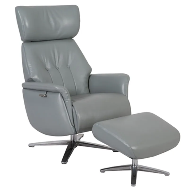 2020 Chinese factory Henglin brand living room furniture New style Modern design Swivel Relax Chair With seperate Footrest