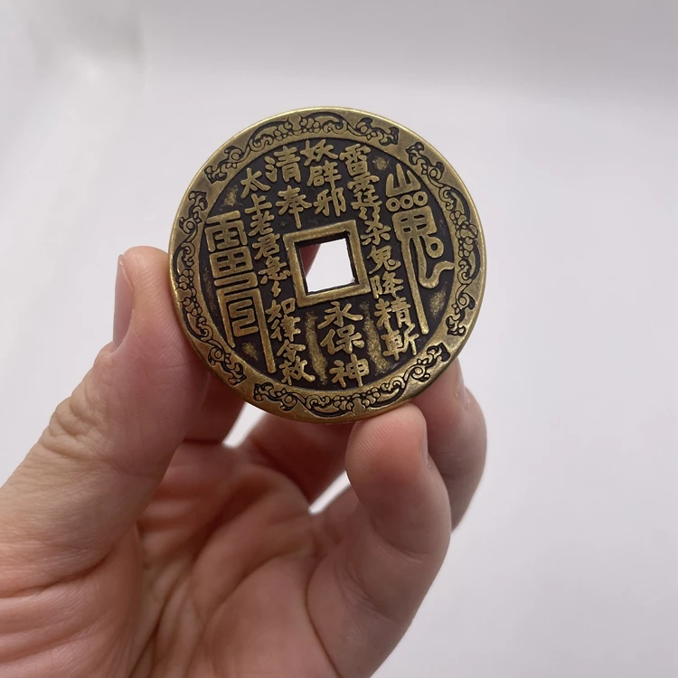 Изготовленный на заказ 3dgold производитель монет Древний китайский дракон металлическое ремесло латунь