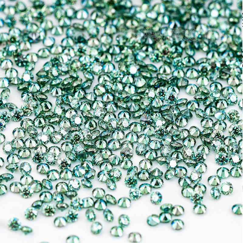 Factory Direct Moissanite Diamond VVS  Blue Green Melee Moissanite Loose Stones For Jewelry Making