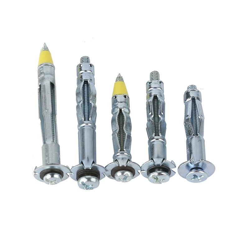 Unirisen Factory Direct Price Heavy Duty Plasterboard Screw Plug Anchor Carbon Steel Hollow Wall Anchor Galvanized Anchor